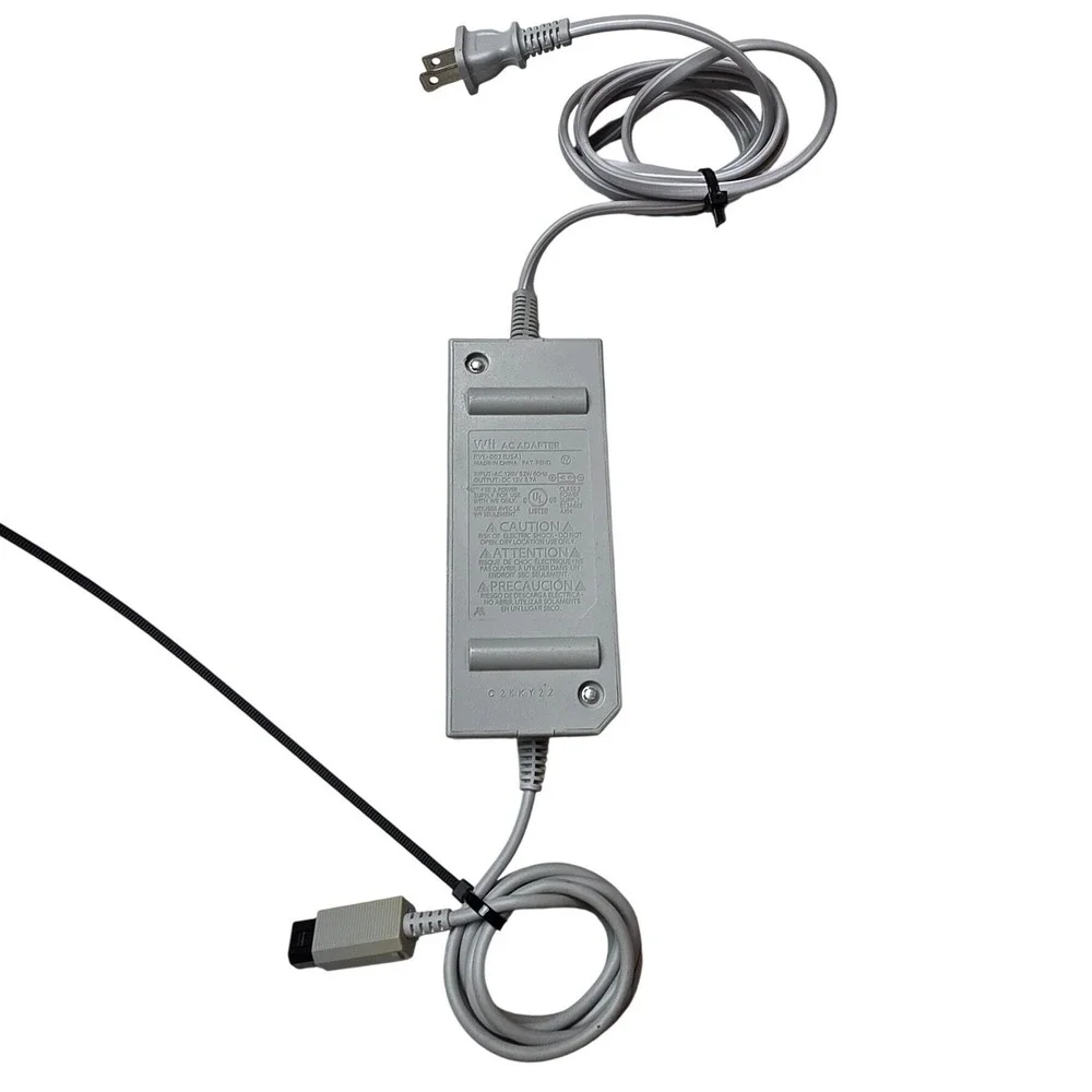 Nintendo Wii AC Adapter RVL-002 USA OEM Power Supply Cord Grey 12V 3.7A‎ A4